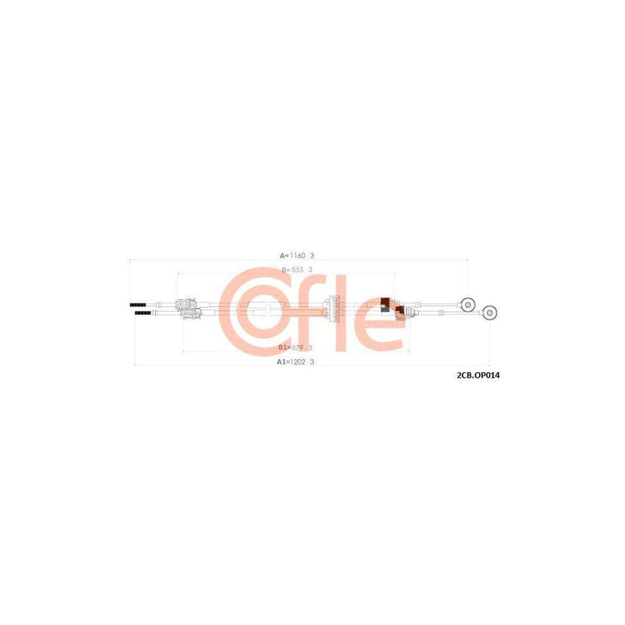 Cofle 2Cb.Op014 Cable, Manual Transmission for Opel Insignia
