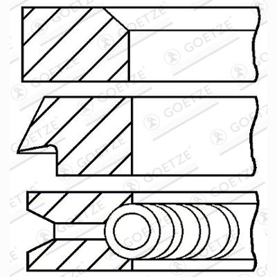 GOETZE 08-520300-00 Piston Ring Kit
