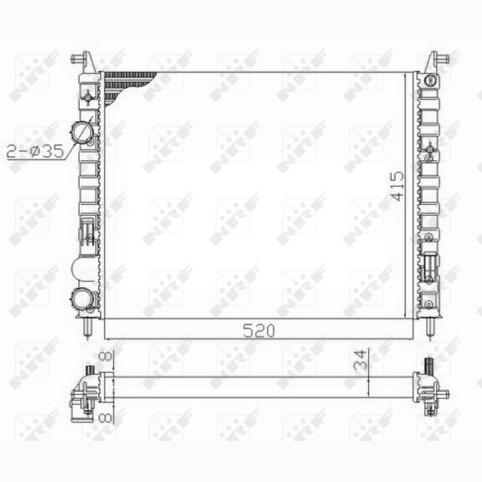 NRF NRF58656 Engine Radiator