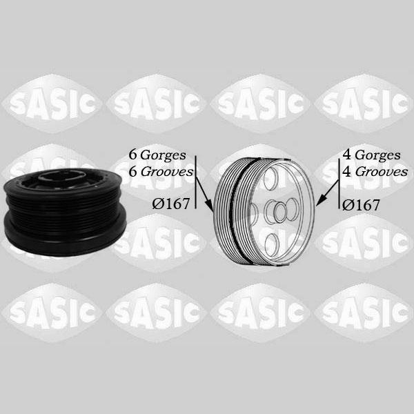 SASIC SAS2156034 Crankshaft Belt Pulley