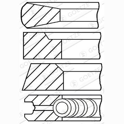 GOETZE 08-132000-10 Piston Ring Kit