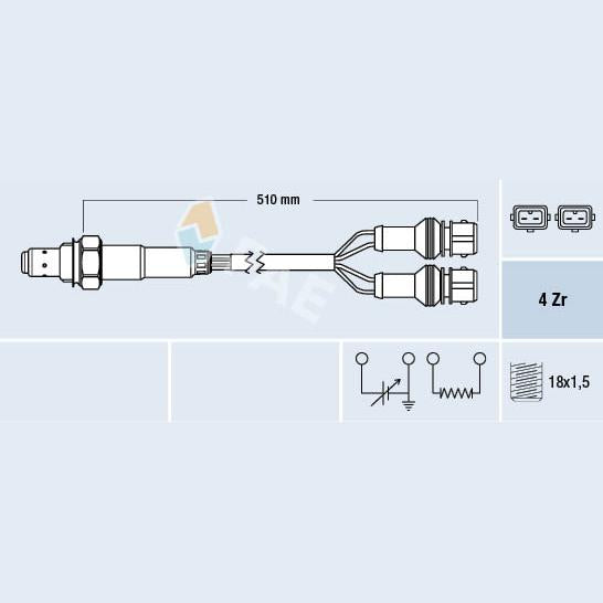 FAE AE77387 Lambda Sensor