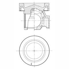 KOLBENSCHMIDT 40834601 Piston