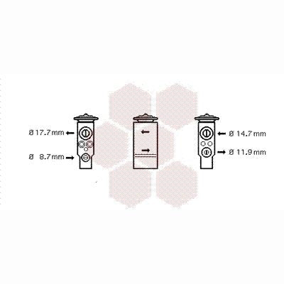 VAN WEZEL WEZ40001349 Air Conditioning Expansion Valve
