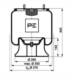 PETERS 084.277-71 Air Suspension Bellow
