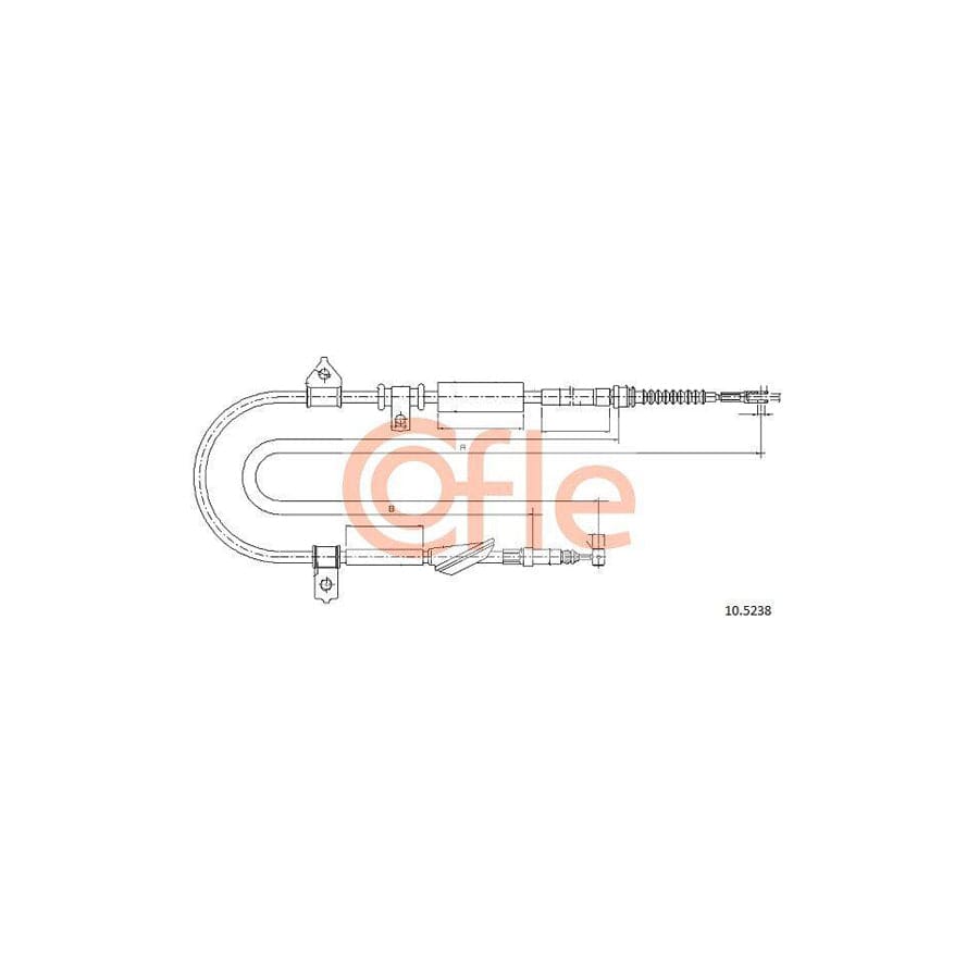 Cofle 92.10.5238 Hand Brake Cable