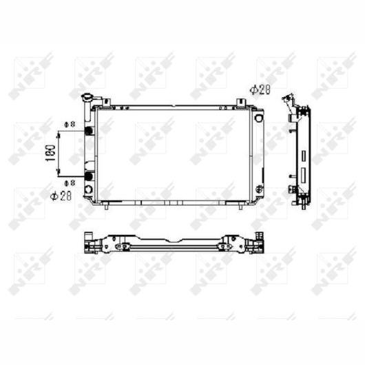 NRF NRF523495 Engine Radiator
