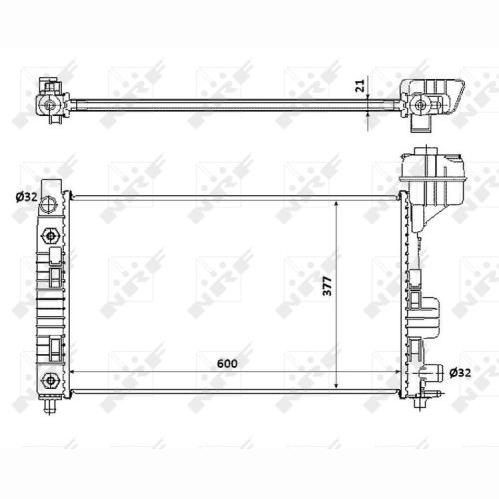 NRF NRF54718 Engine Radiator