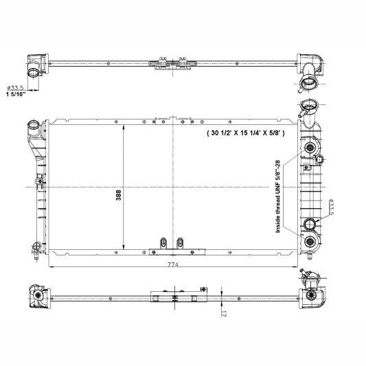 NRF NRF56001 Engine Radiator