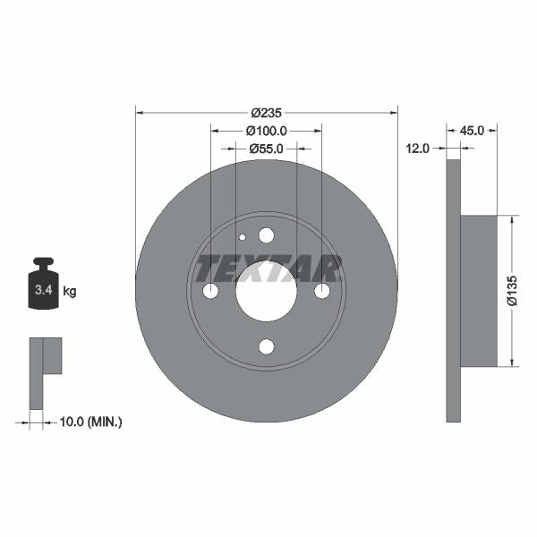 AUTOFREN SEINSA D7-138C Brake Caliper Guide Sleeve Kit