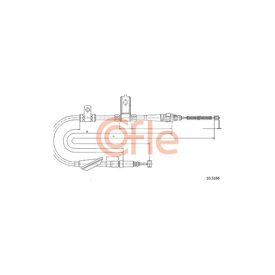 Cofle 92.10.5166 Hand Brake Cable