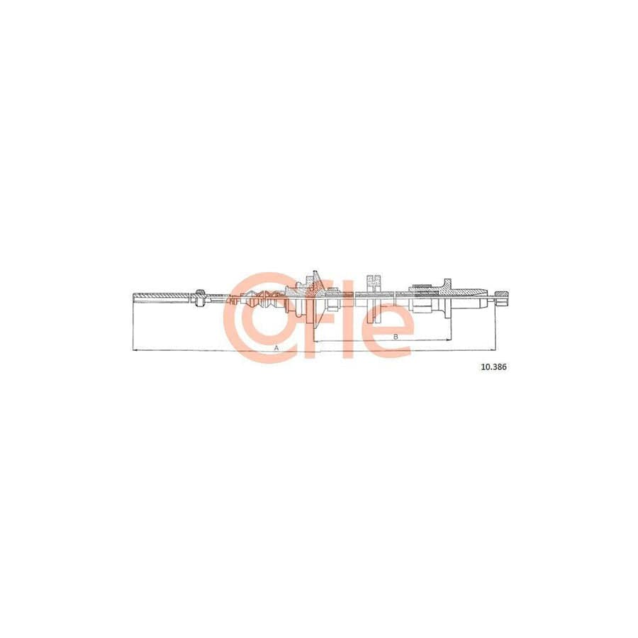 Cofle 10.386 Clutch Cable