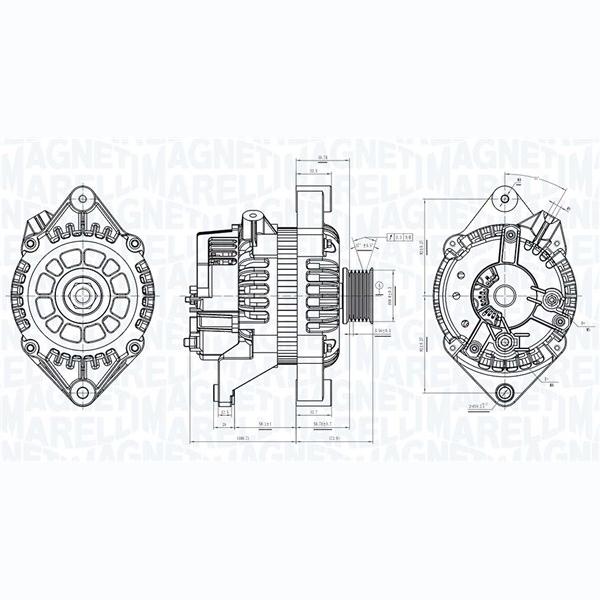 MAGNETI MARELLI 063731053010 Alternator