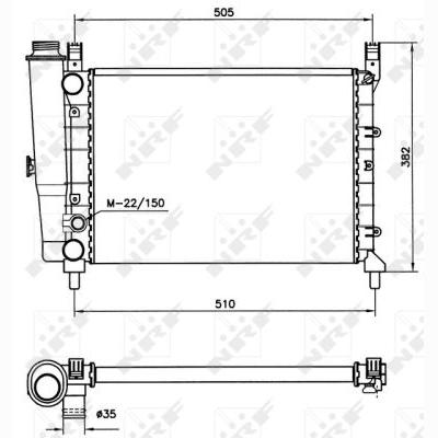 NRF NRF58705 Engine Radiator
