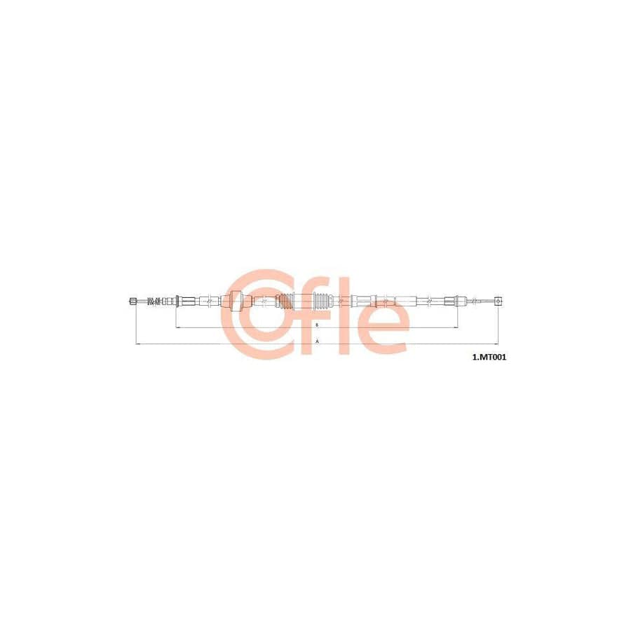 Cofle 92.1.Mt001 Hand Brake Cable for Mitsubishi Outlander