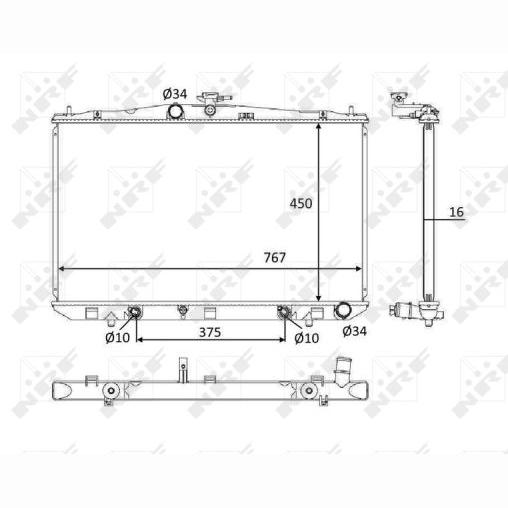 NRF NRF58610 Engine Radiator
