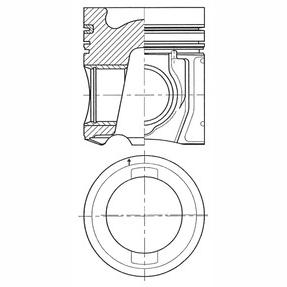 KOLBENSCHMIDT 41521600 Piston