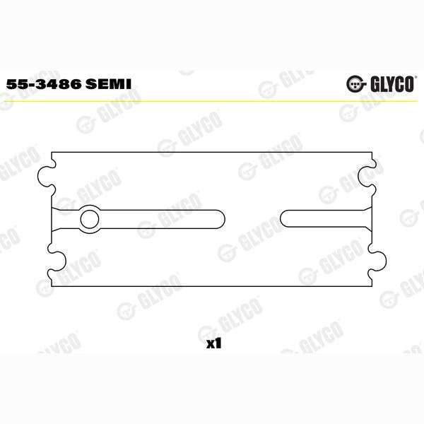 GLYCO 55-3486SEMI Connecting Rod Small End Bushes