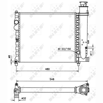 NRF NRF58678 Engine Radiator