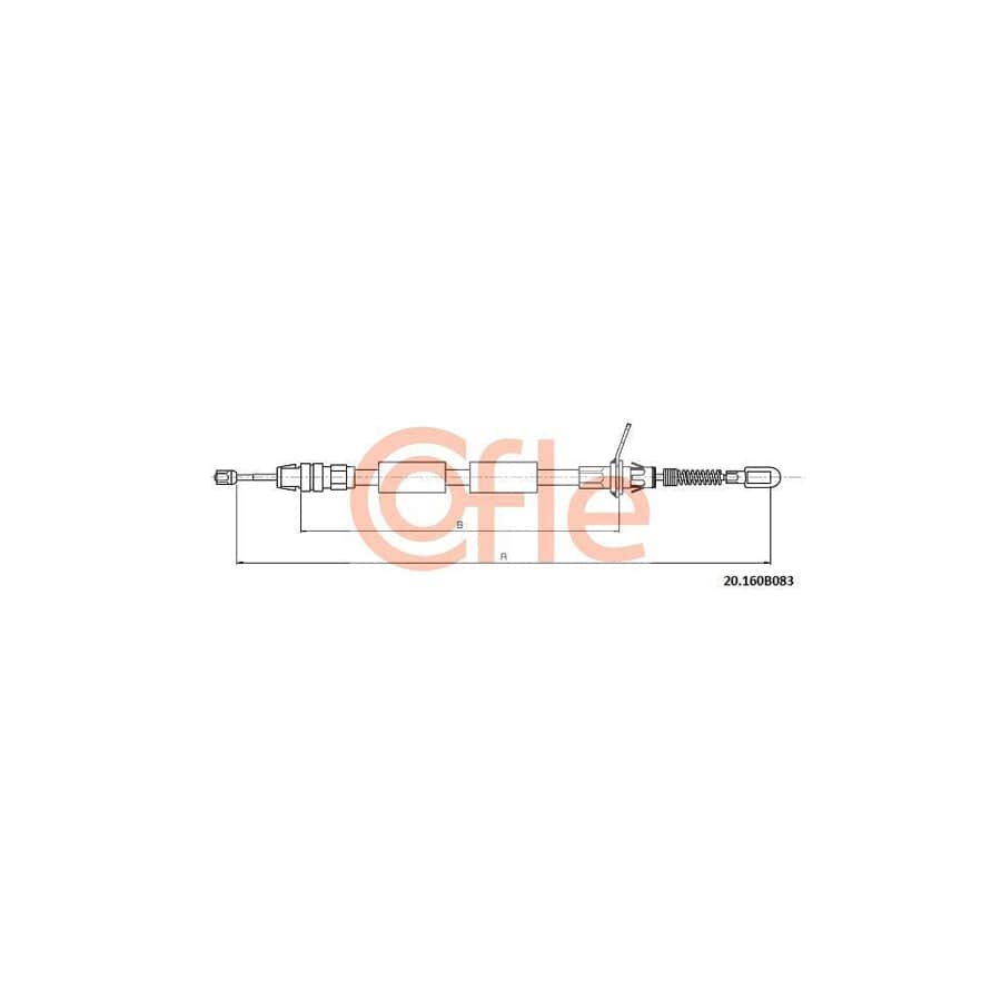 Cofle 20.160B083 Hand Brake Cable