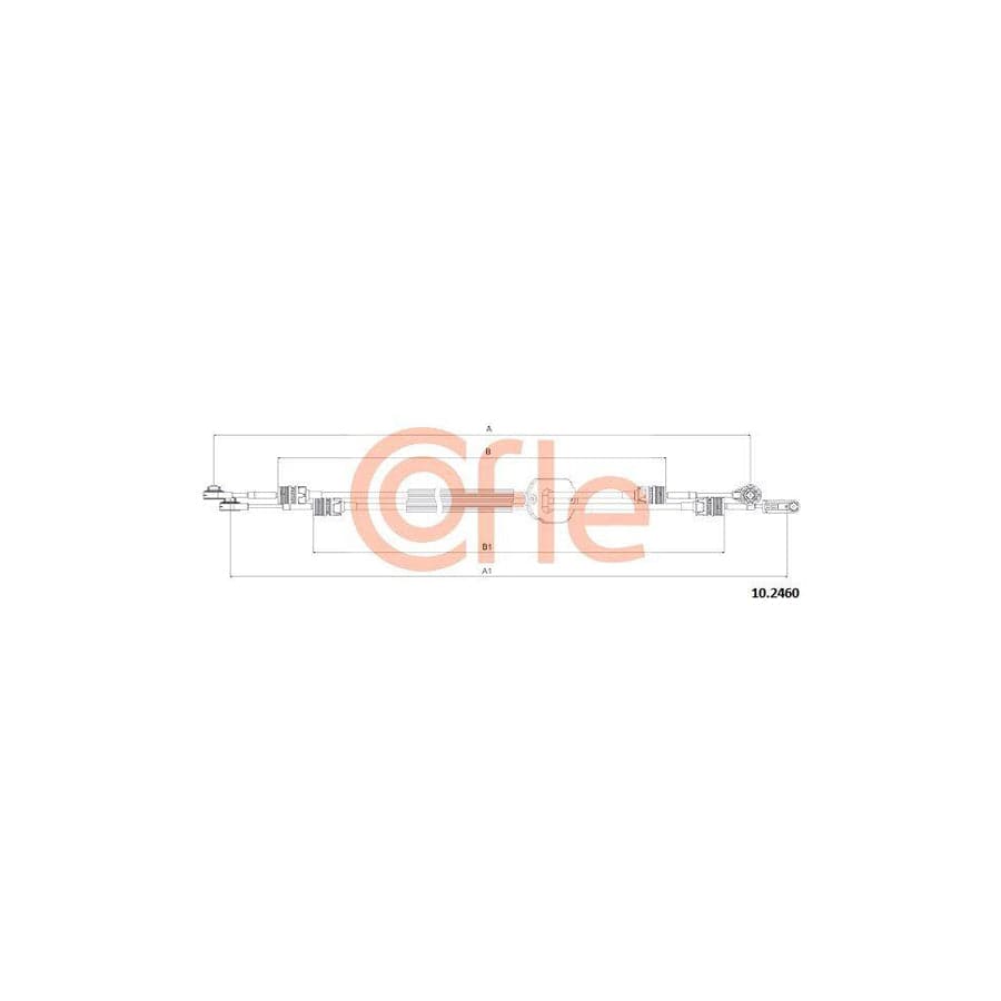 Cofle 10.2460 Cable, Manual Transmission for Ford Transit