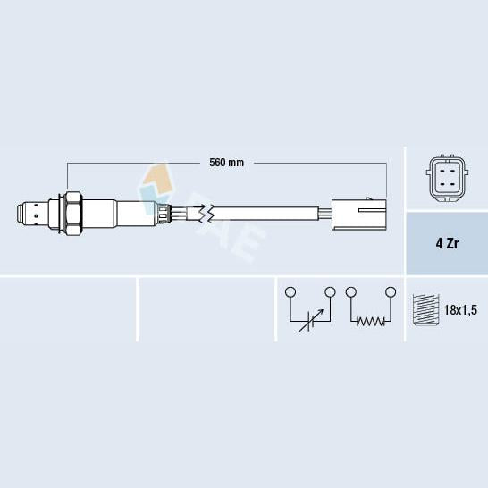 FAE AE77196 Lambda Sensor