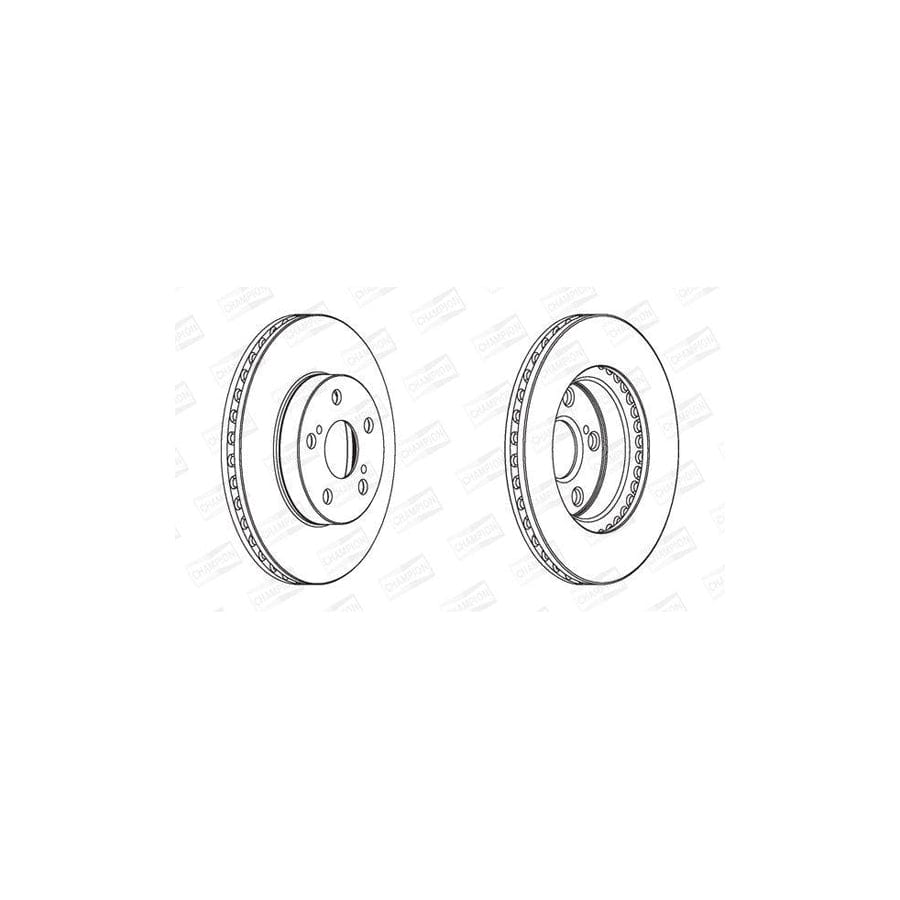 Champion 562797Ch Brake Disc for Toyota Prius II Liftback (Xw20)
