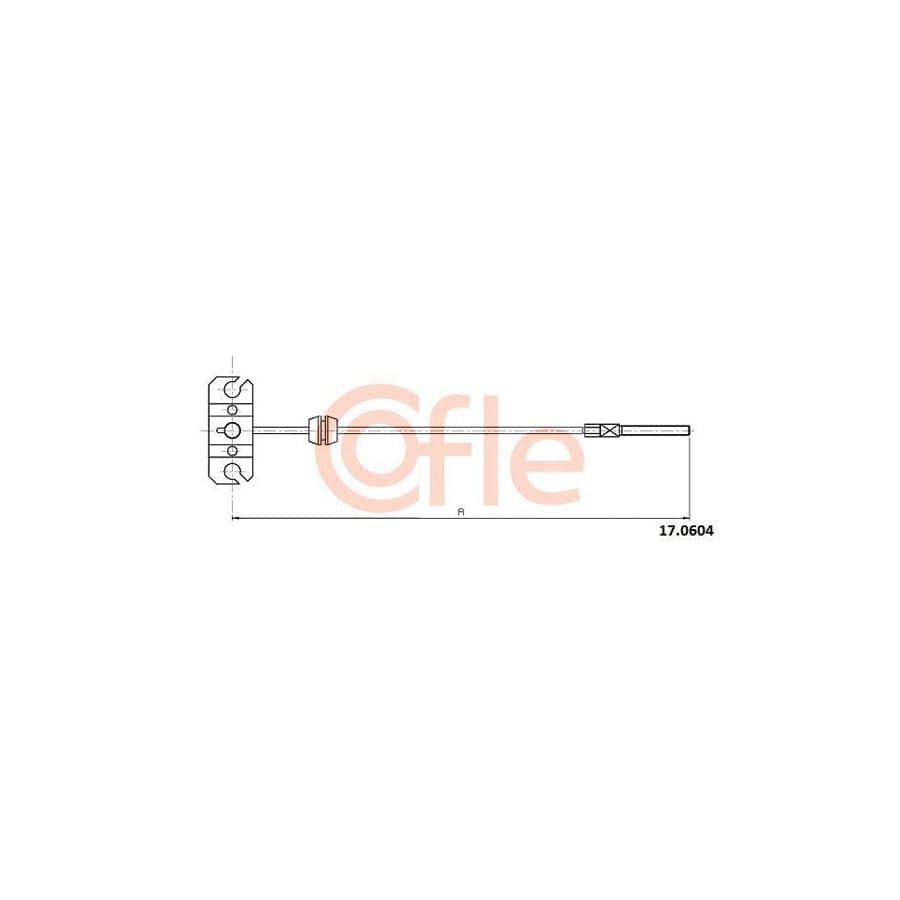 Cofle 17.0604 Hand Brake Cable for Mazda 6