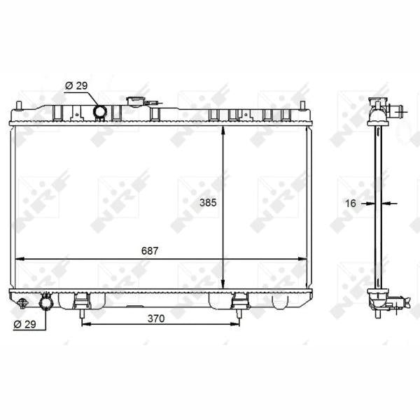 NRF NRF59099 Engine Radiator
