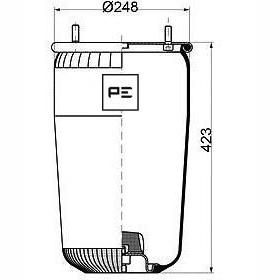 PETERS 084.082-71 Air Suspension Bellow