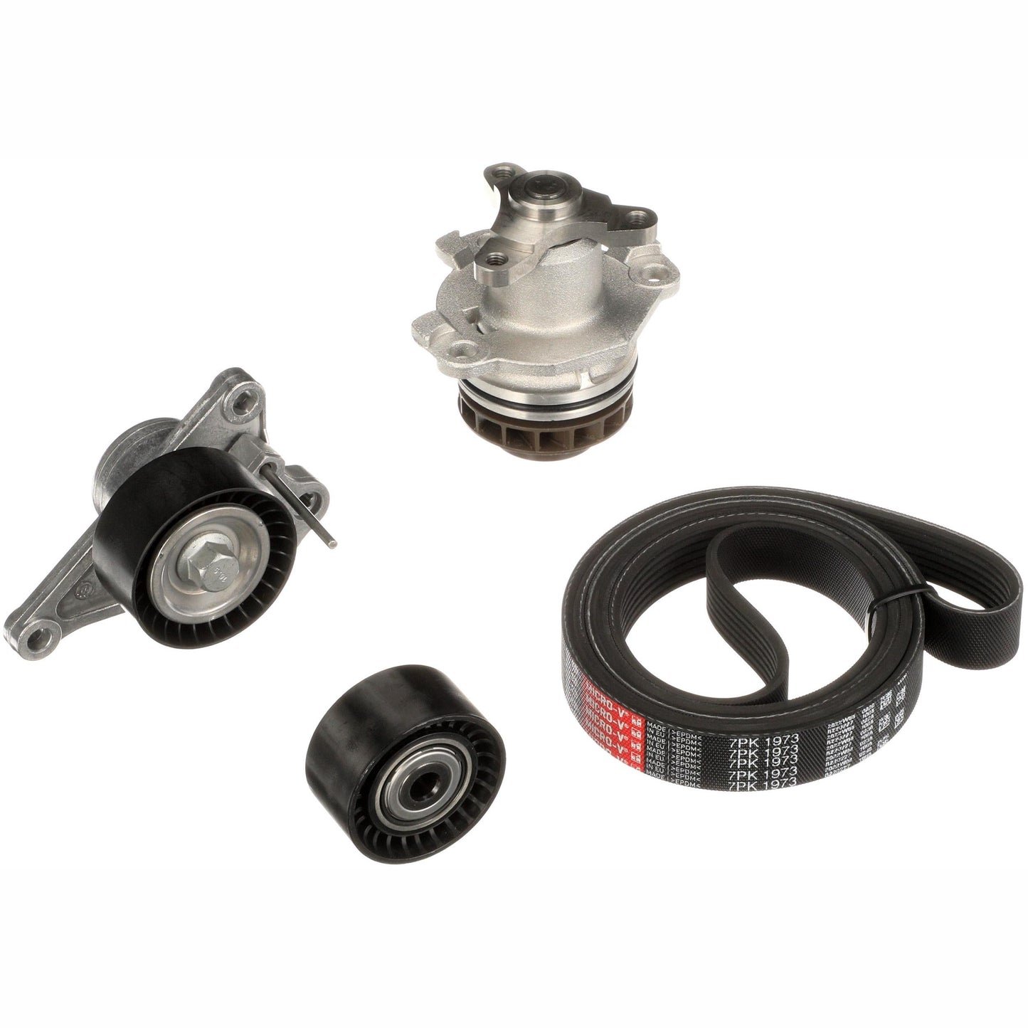 GATES GATKP17PK1973 Water Pump + V-Ribbed Belt Kit