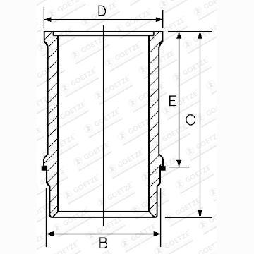 GOETZE 1474013000 Cylinder Liner