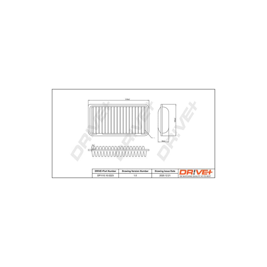 Dr!Ve+ Dp1110.10.0223 Air Filter