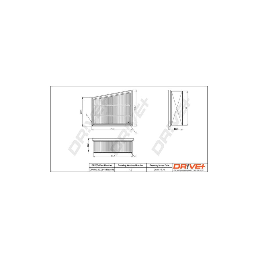 Dr!Ve+ Dp1110.10.0548 Air Filter