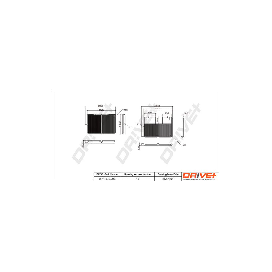 Dr!Ve+ DP1110.12.0161 Pollen Filter