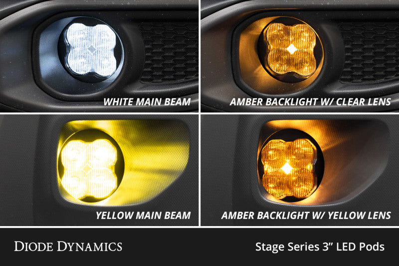 Diode Dynamics SS3 Max Type CGX Kit ABL - Yellow SAE Fog