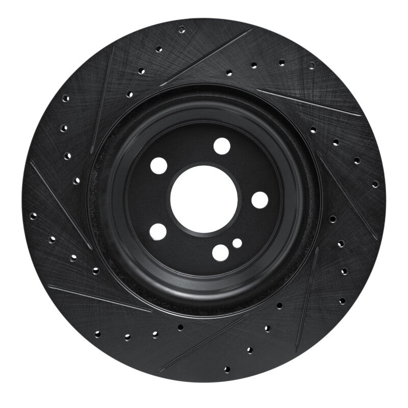R1 Concepts R1 20-26 Mercedes-Benz GLE53 AMG Rear Right Drilled & Slotted Black Brake Rotor