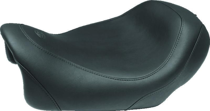 Mustang Motorcycle Mustang 14-17 Harley Fat Bob Wide Tripper Solo Seat - Black