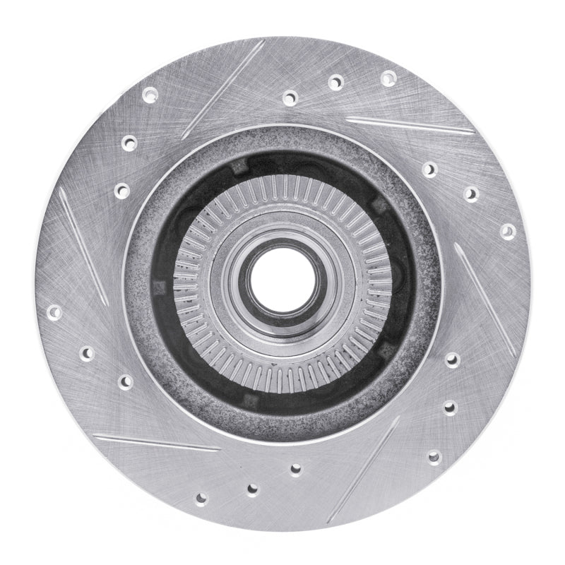 R1 Concepts R1 91-94 Ford Explorer Front Right Drilled & Slotted Silver Brake Rotor