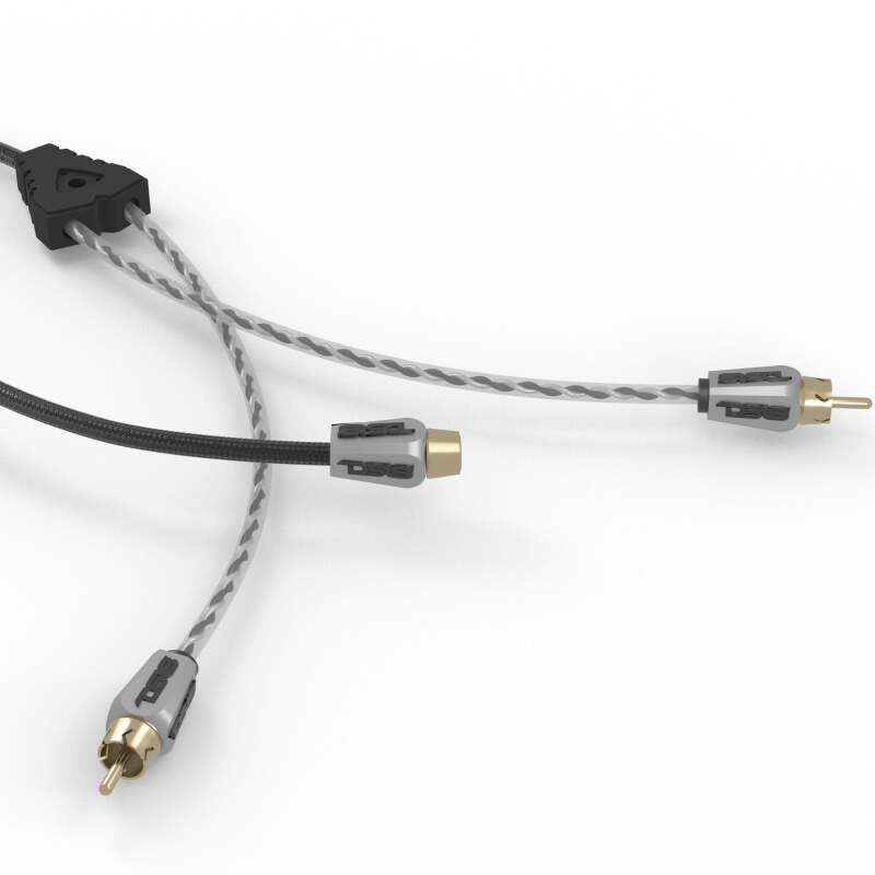 DS18 Level 3 RCA Wire Y Connector 1 Female to 2 Male Red