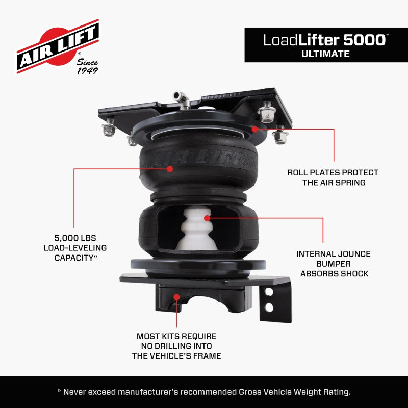 Air Lift LoadLifter 5000 Ultimate for 2019 Chevrolet Silverado 1500 4WD (Trail Boss)