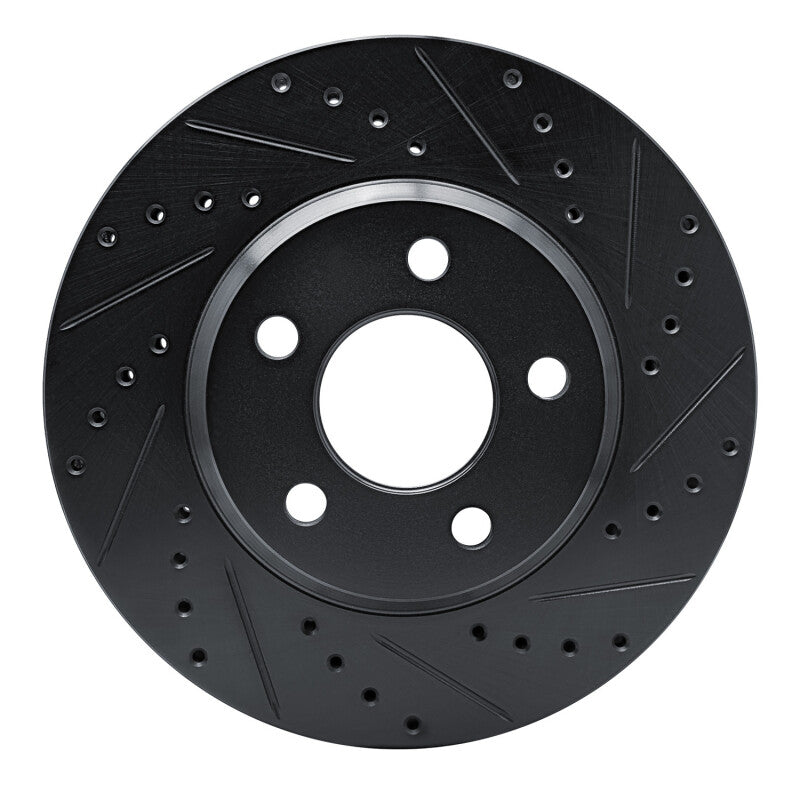 R1 Concepts R1 05-05 Buick LeSabre Front Right Drilled & Slotted Black Brake Rotor