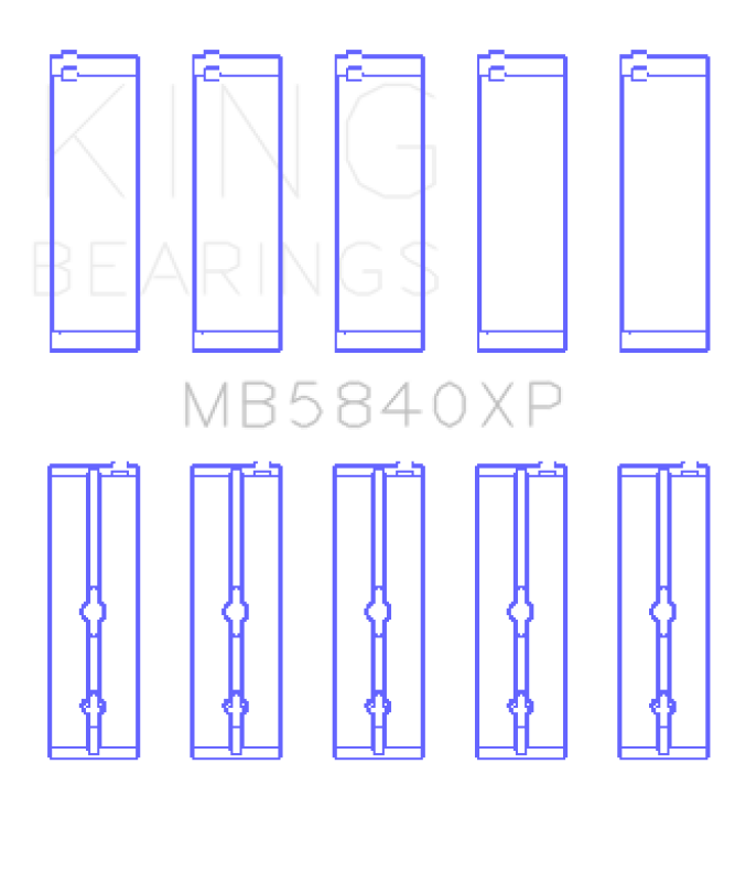 King Engine Bearings Chrysler 300 SRT8 (+0.25) Main Bearing Set
