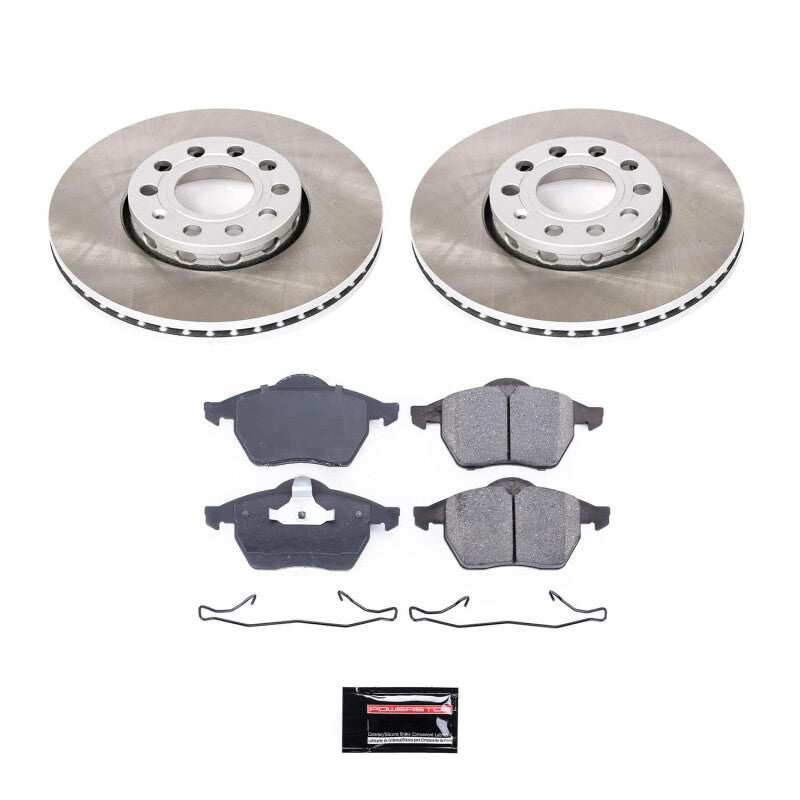PowerStop Power Stop 96-98 Audi A4 Quattro Front Semi-Coated Rotor Kit