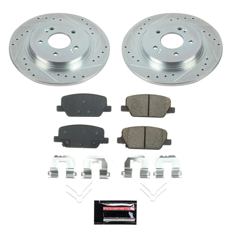 PowerStop Power Stop 20-22 Kia Telluride Rear Semi-Coated Rotor Kit