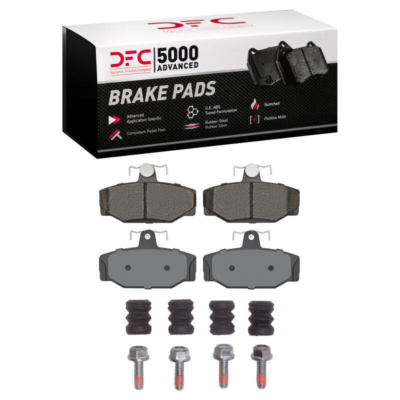 DFC 88-00 Volvo V90 Rear 5000 Adv Low Metallic Pads & Hardware Kit
