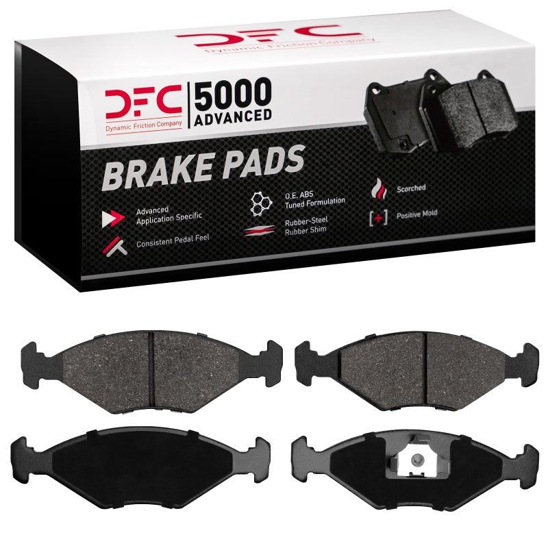 DFC 87-93 Volkswagen Fox Front 5000 Advanced Semi Metallic Brake Pads