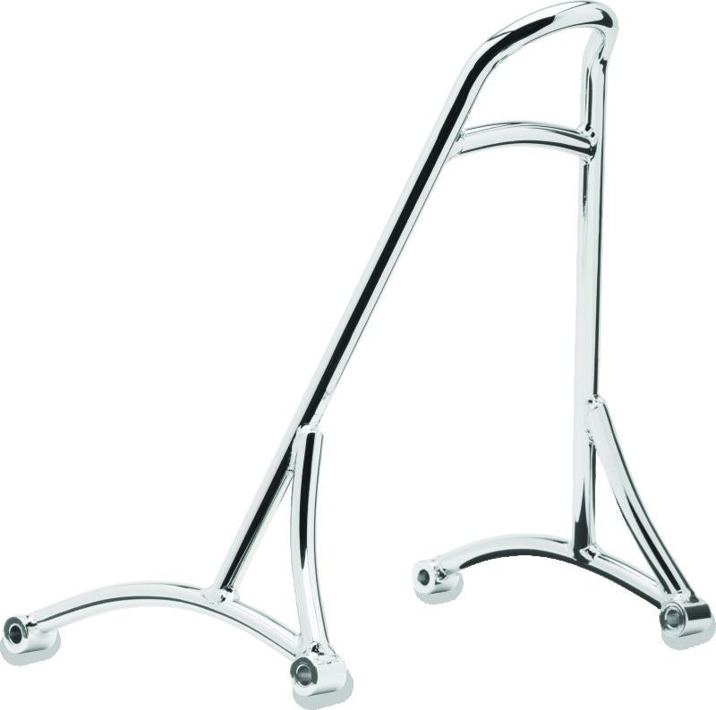 Burly Brand Short Sissy Bar 13in - Chrome
