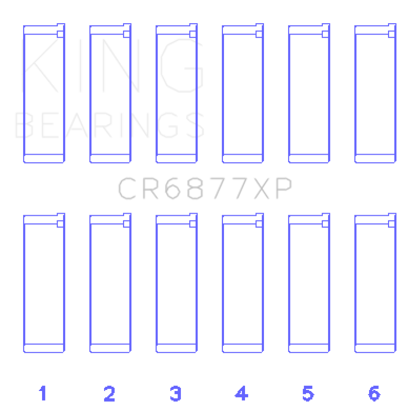 King Engine Bearings BMW S54B32 3.2L Performance Rod Bearing Set - Size STD