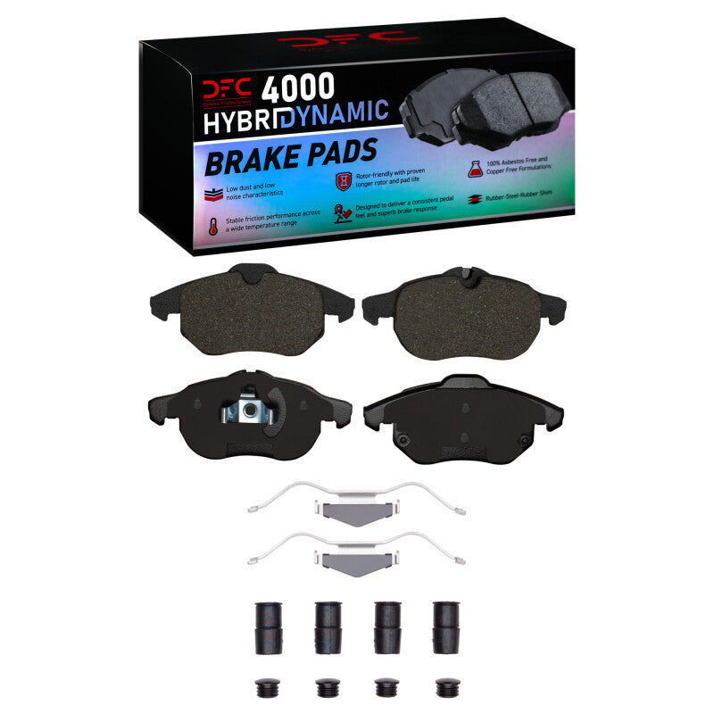 DFC 03-05 Saab 9-3 Front 4000 HybriDynamic Brake Pads and Hardware Kit